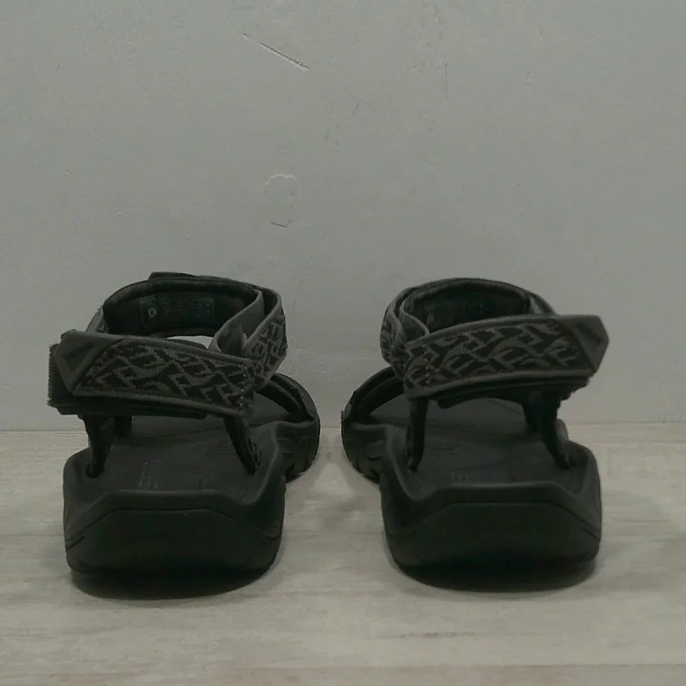 Teva Terra Fi 5 Universal Hiking Sandals Black Men’s Sport Strap Wavy Trail S 13
